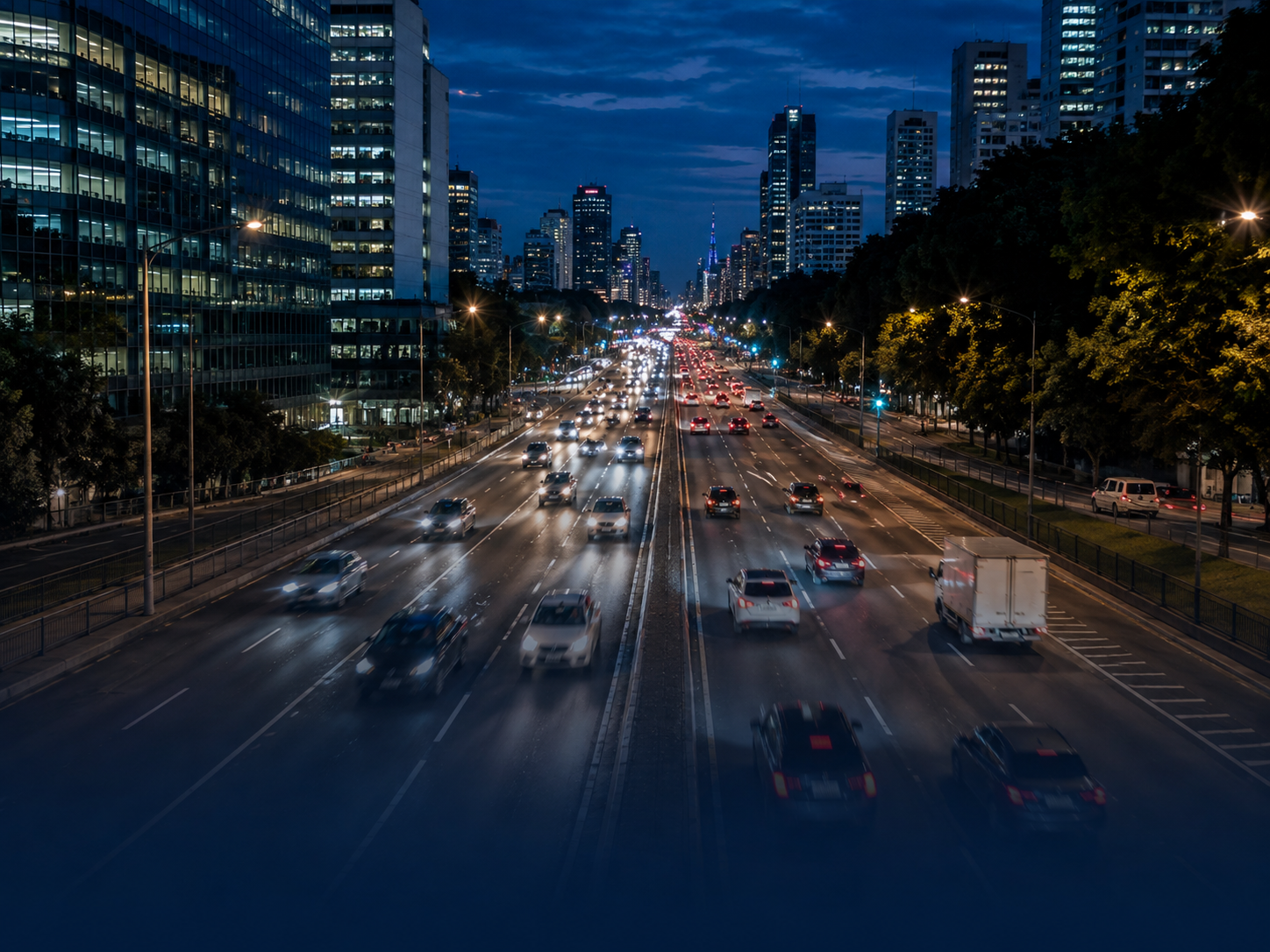 Trânsito em avenida de São Paulo representando mobilidade no serviço de rodízio municipal